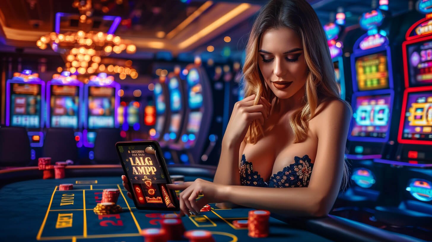 Blackjack hand in progress on Dream Gaming via minitoto slot